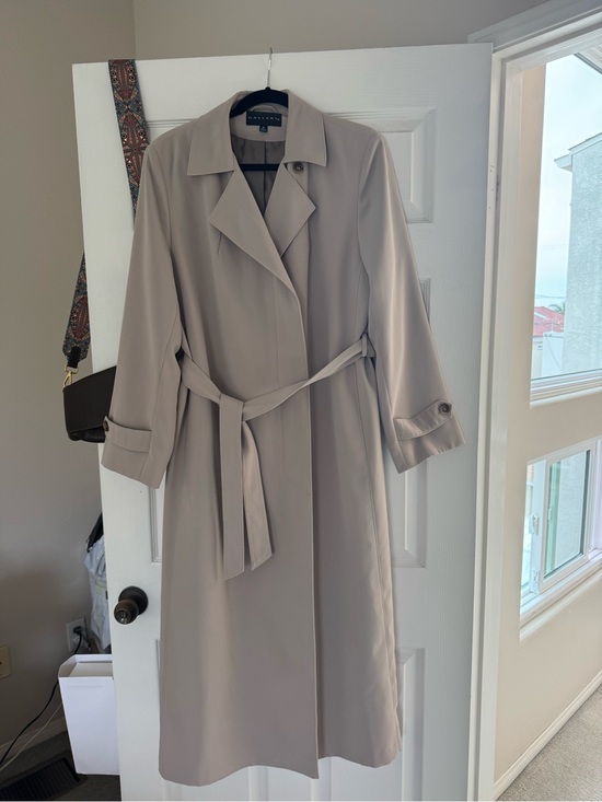Gallery Jackets & Blazers - Gallery Taupe Trench Coat